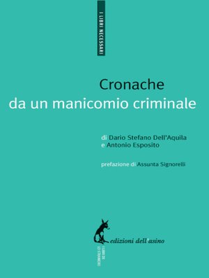 cover image of Cronache da un manicomio criminale